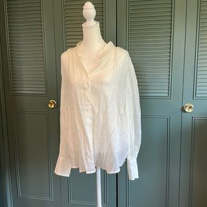 NWT Banana Republic Factory Sheer Button Up